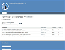 Tablet Screenshot of conferences.tephinet.org